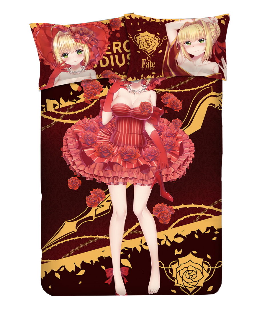 Nero Claudius Caesar Augustus Germanicus-Fate EXTRA Anime Bed Sheet Duvet Cover with Pillow Covers